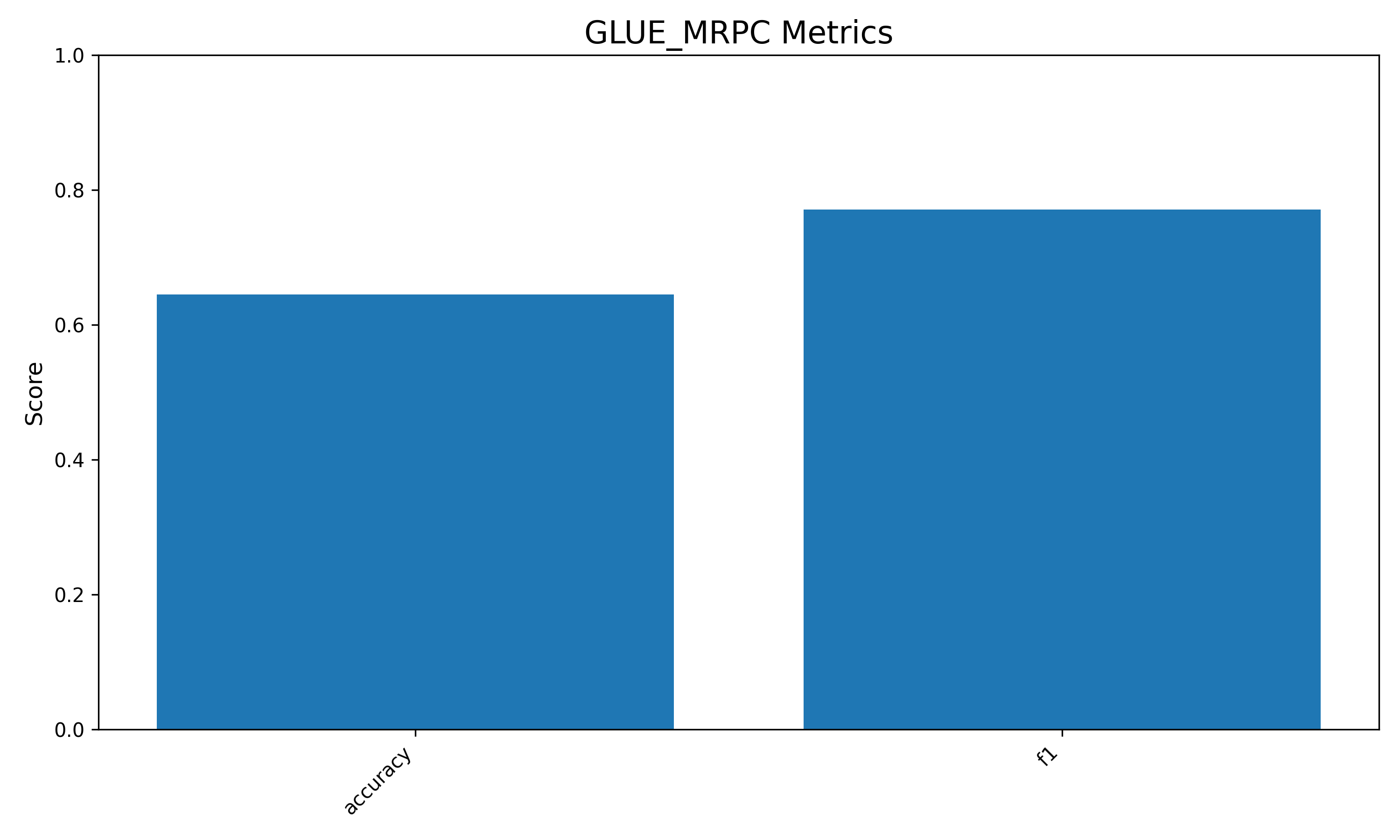 GLUE_MRPC Metrics