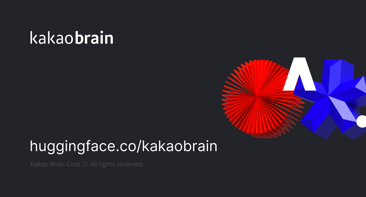 kakaobrain huggingface title image